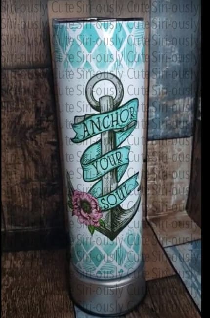 Anchor Your Soul Floral Tumblers