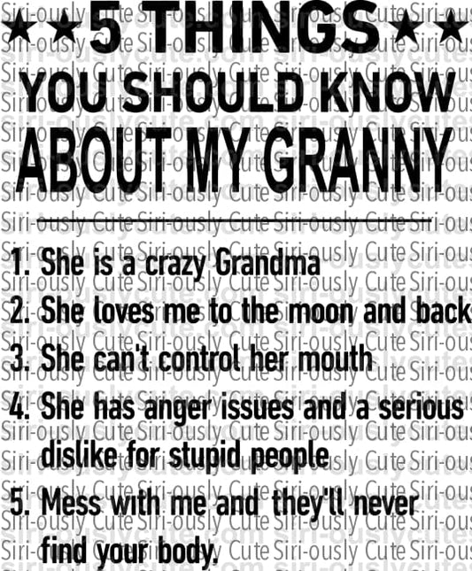 5 Things You Should Know About My Granny - Siri-ously Cute Subs