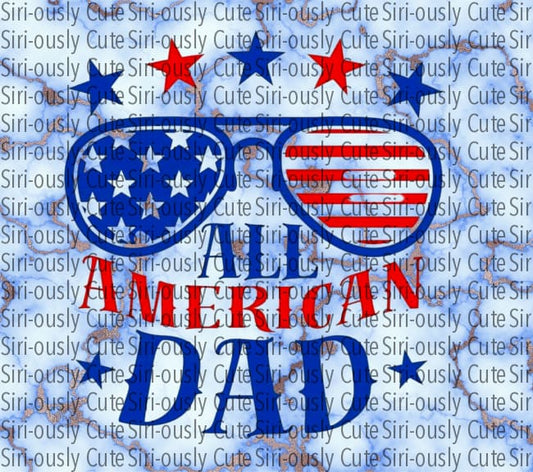 All American Dad - Glasses Straight Tumbler