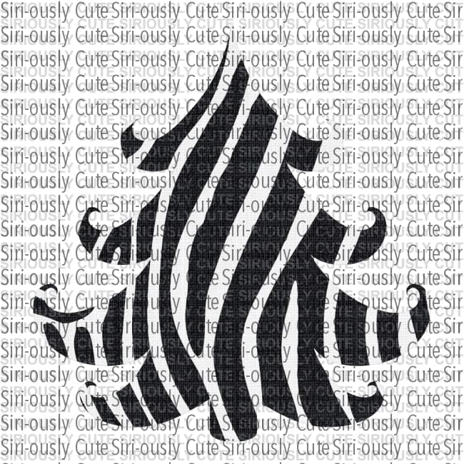 Animal Print Tree - 1 Zebra - Siri-ously Cute Subs