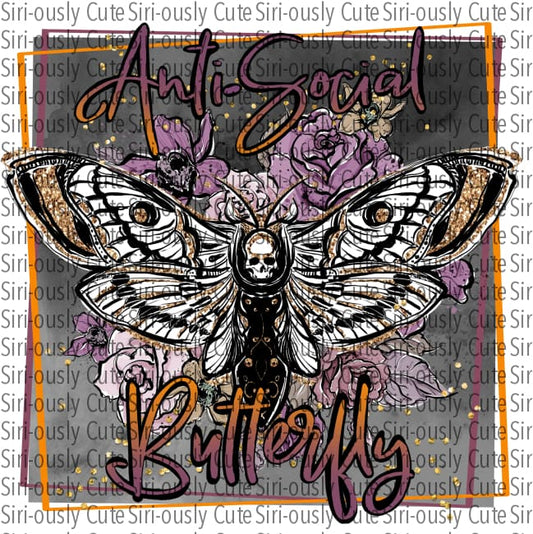 Anti-Social Butterfly - Skeleton Background
