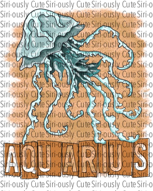 Aquarius - Block Letters