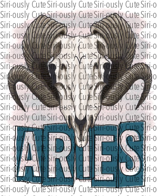 Aries - Block Letters