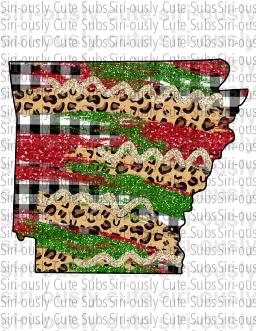 Arkansas - Leopard and Christmas - Siri-ously Cute Subs