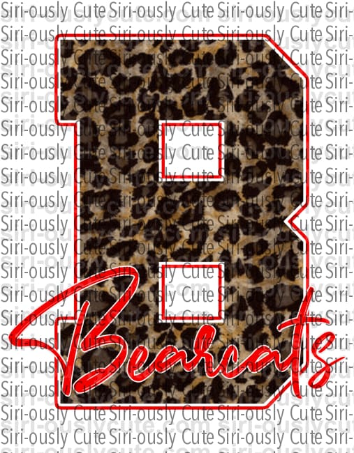 B Bearcats - Leopard - Siri-ously Cute Subs