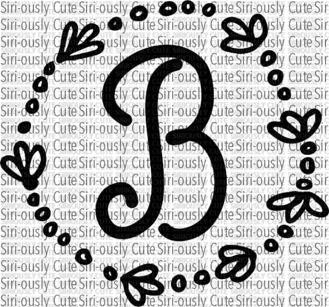 B - Monogram 1