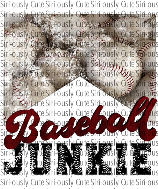 Baseball Junkie - Script And Distressed