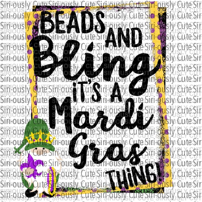 Beads And Bling It's A Mardi Gras Thing - Siri-ously Cute Subs