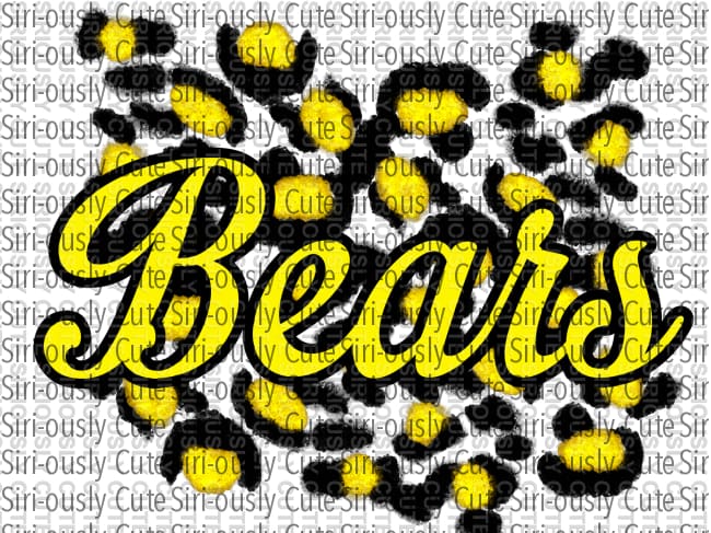 Bears - Yellow Leopard