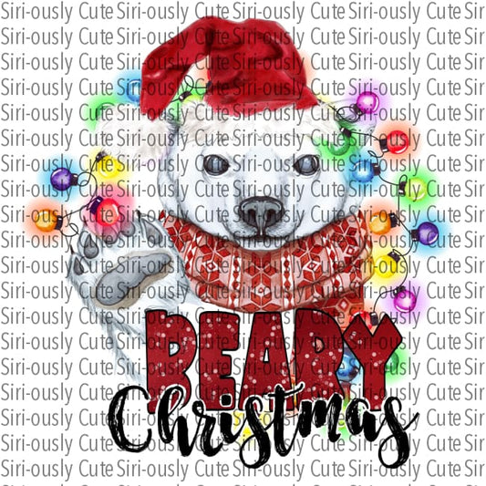 Beary Christmas - Polar Bear With Lights