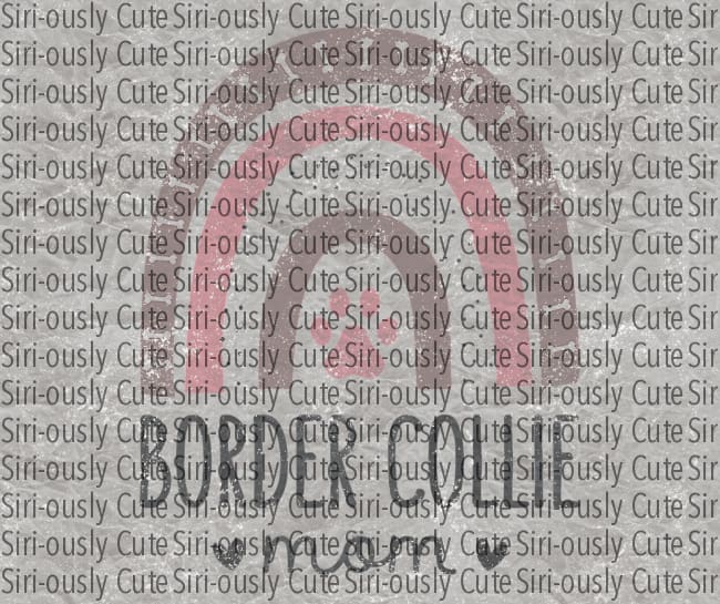Border Collie Mom - Pink Rainbow Straight Tumbler