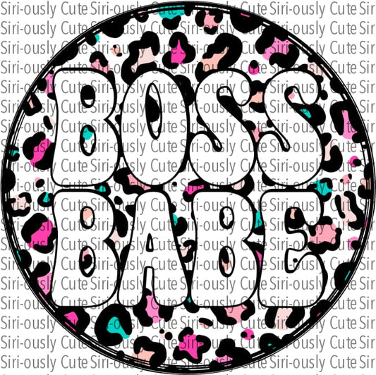 Boss Babe - Pink Leopard