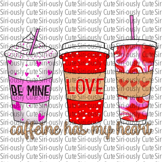 Coffee Has My Heart - Cup Trio