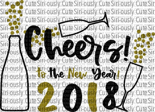 Cheers To The New Year 2018 - Siri-ously Cute Subs