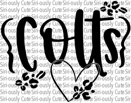 Colts - Heart With Leopard Spots