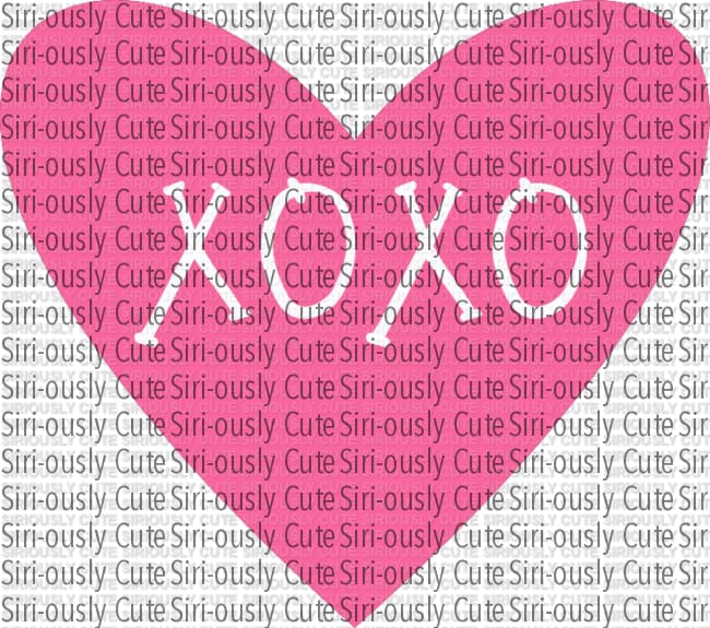 Conversation Heart - XOXO - Siri-ously Cute Subs