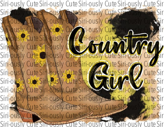 Country Girl - Sunflower Boots