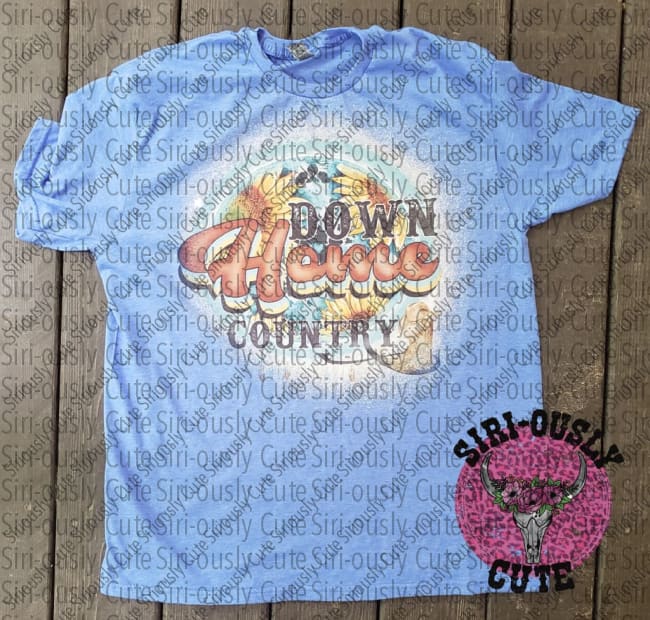 Down Home Country Bleached Shirt Shirts & Tops