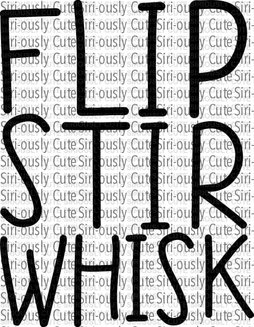 Flip Stir Whisk - Siri-ously Cute Subs