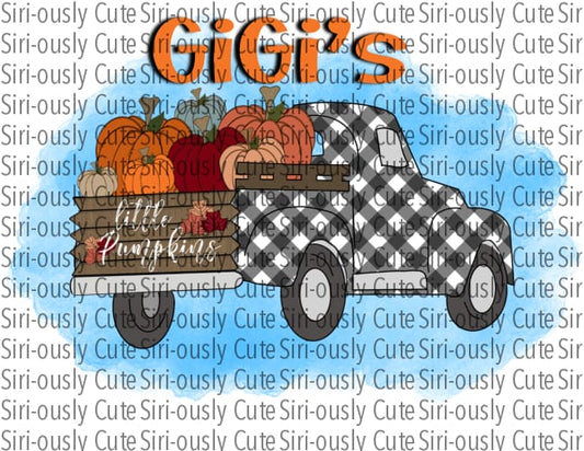 Gigis Little Pumpkins - Plaid Truck