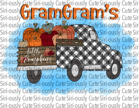 Gramgrams Little Pumpkins - Plaid Truck