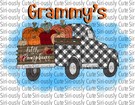 Grammys Little Pumpkins - Plaid Truck