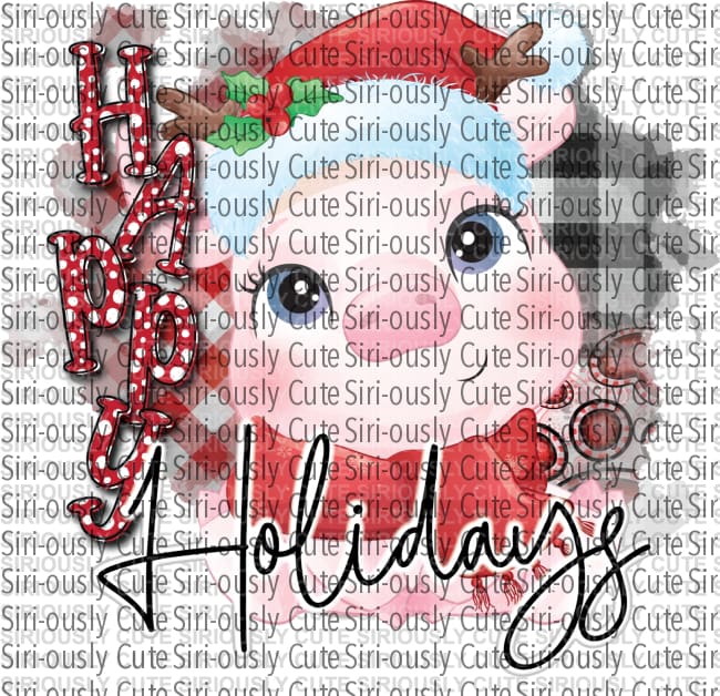 Happy Holidays - Pig