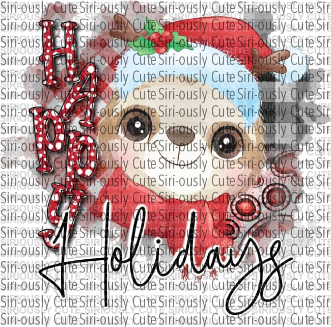 Happy Holidays - Sloth