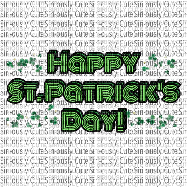 Happy St. Patrick's Day 1 - Siri-ously Cute Subs