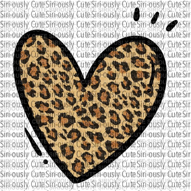 Heart - Leopard Print - Siri-ously Cute Subs