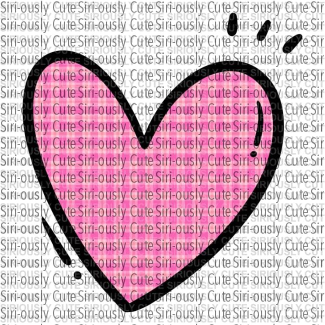 Heart - Pink Plaid 1 - Siri-ously Cute Subs