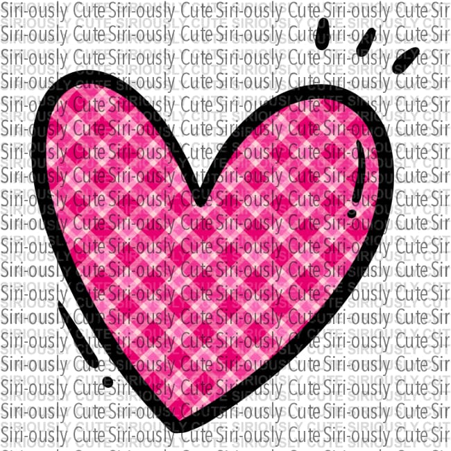 Heart - Pink Plaid 2 - Siri-ously Cute Subs