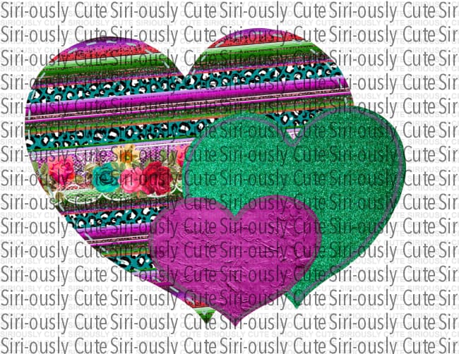 Hearts - Blue and Purple - Siri-ously Cute Subs