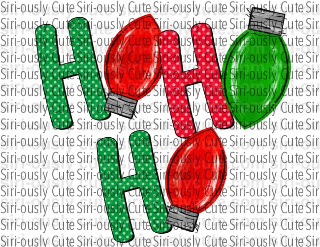 Ho Ho Ho - Christmas Lights - Siri-ously Cute Subs