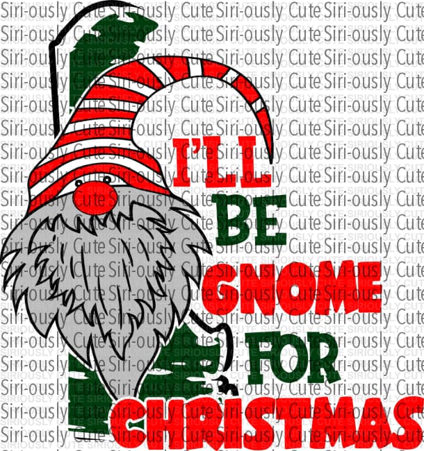 I'll Be Gnome For Christmas - Delaware - Siri-ously Cute Subs