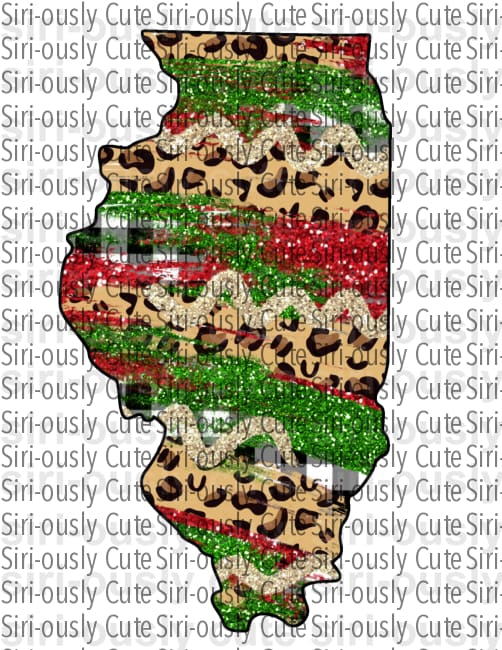Illinois - Leopard and Christmas - Siri-ously Cute Subs