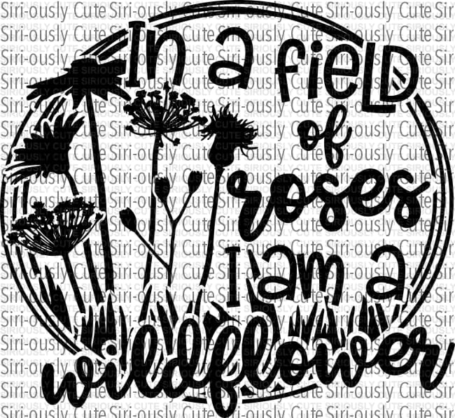 In A Field Of Roses I Am Wildflower