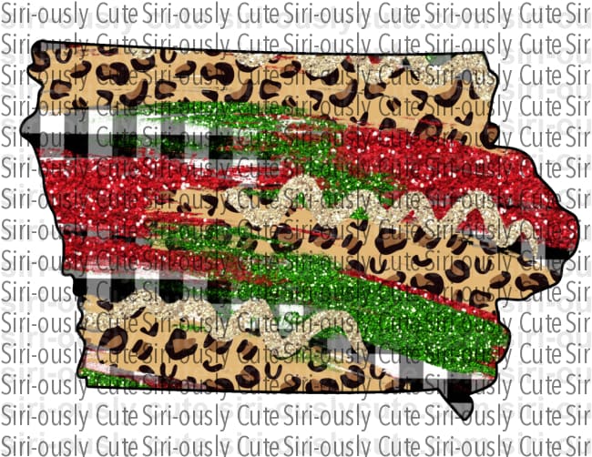 Iowa - Leopard and Christmas - Siri-ously Cute Subs