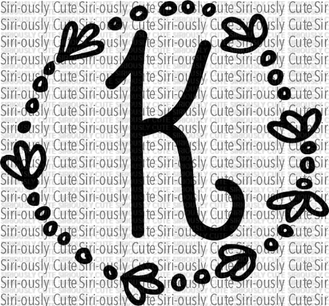K - Monogram 1