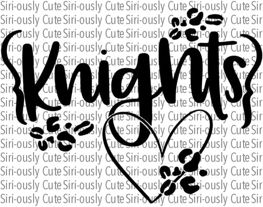 Knights - Heart With Leopard Spots