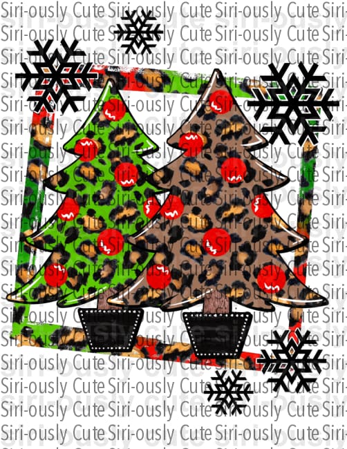 Leopard Christmas Tree Duo 1 - Siri-ously Cute Subs