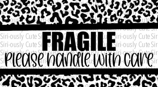 Leopard - Fragile Packaging Stickers