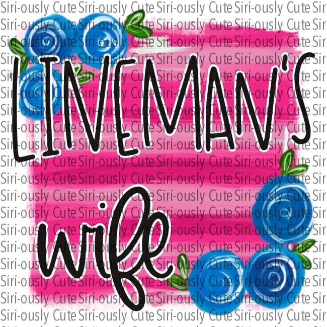 Linemans Wife - Pink And Blue Floral