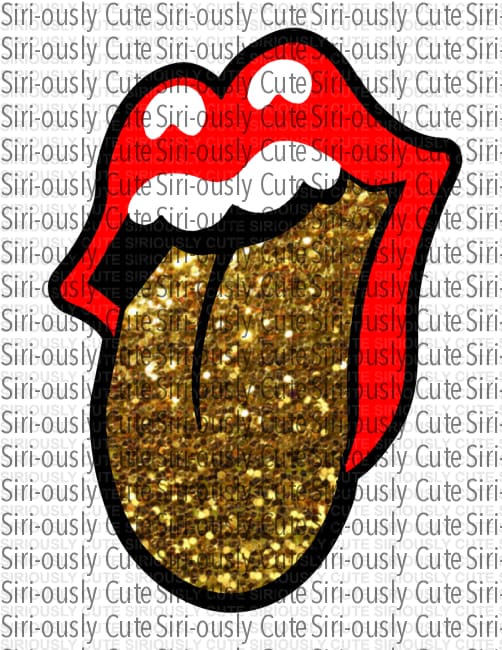 Lips - Gold Sparkle - Siri-ously Cute Subs