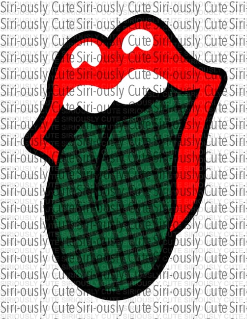 Lips - Green Plaid Pattern - Siri-ously Cute Subs