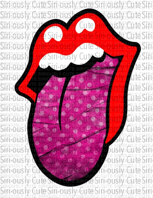 Lips - Pink Polka Dot 2 - Siri-ously Cute Subs