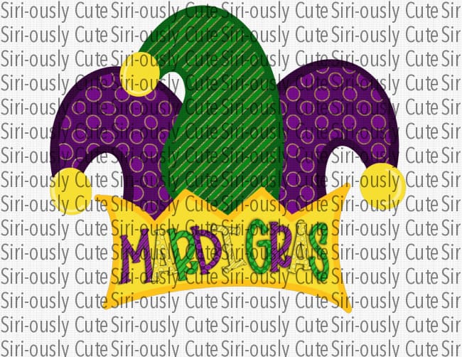 Mardi Gras Hat 1 - Siri-ously Cute Subs