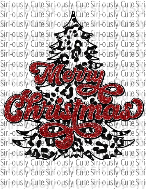 Merry Christmas - Leopard Tree - Siri-ously Cute Subs