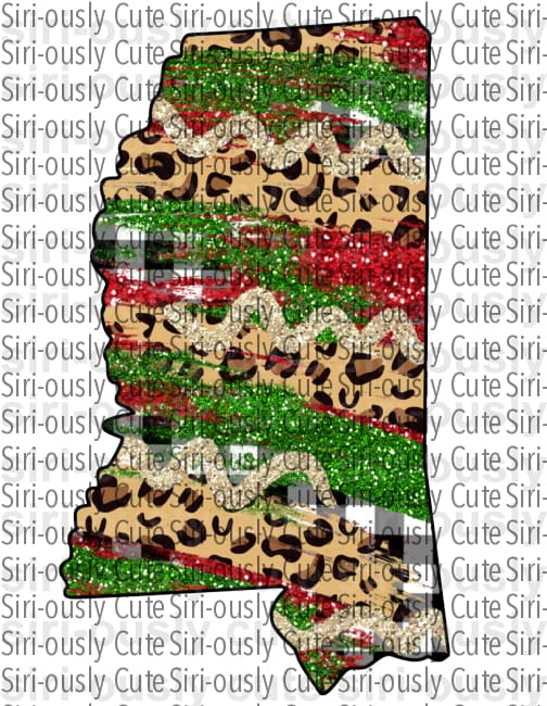 Mississippi - Leopard and Christmas - Siri-ously Cute Subs