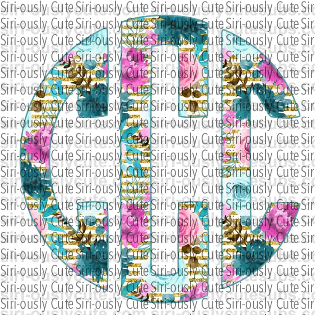 Monogram - Floral - Siri-ously Cute Subs